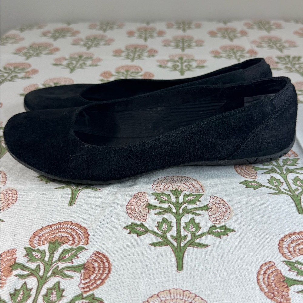 Merrell Black Suede Slip-On Ballet Flats - Picture 4 of 6